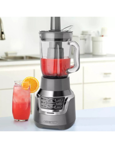 Licuadora Black Decker 3 En 1  900W 3 Vel  3 Funciones Progr  Gris