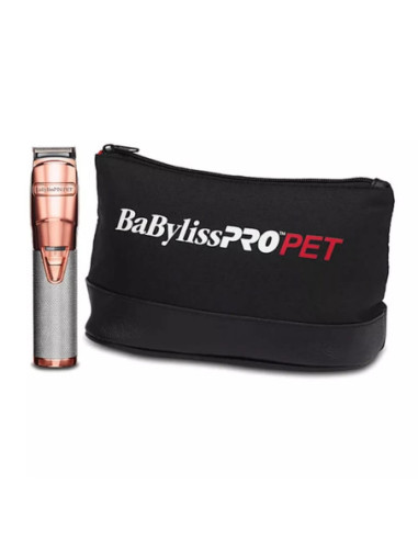 Cortador de Pelo Trimmer Baby Liss Pro Para Mascotas 9Pcs Inalambrico Recargable Gold