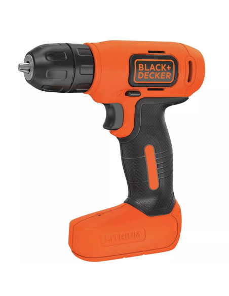 Taladro Atornillador Black Decker Inalambrico Usb 8V Ion Litio Led 3 8 Pulg  Mandril Tomate