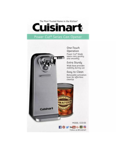 ABRELATAS ELECTRICO CUISINART SILVER