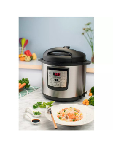 Olla de Presion Black Decker Multiuso Digital con 7 Funciones Tapa Removible