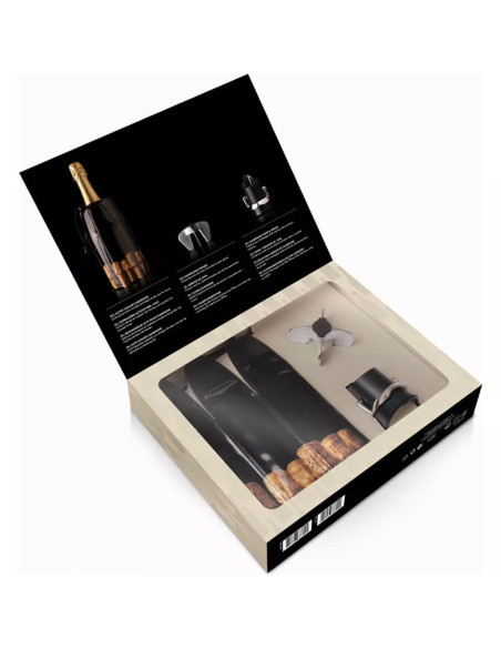 SET DE CHAMPAGNE ACCESSORY VACU VIN 3 PCS