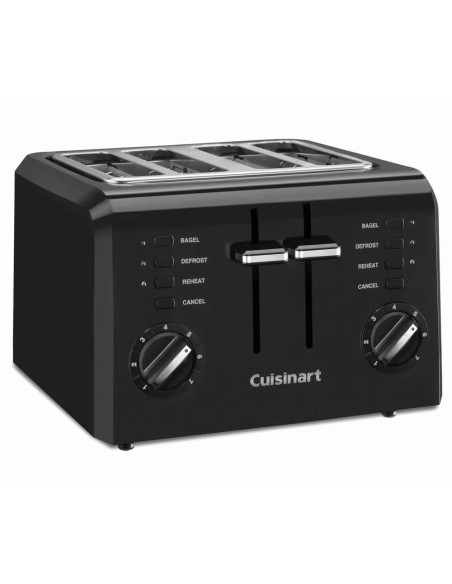 Tostadora Cuisinart 4 Posiciones 7 Ajustes Negra