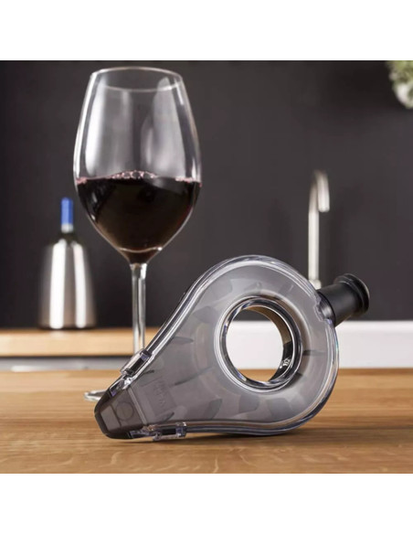 AIREADOR DE VINO VACU VIN GRIS