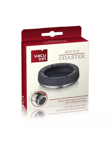 BASE DE BOTELLAS VACU VIN DE ACERO INOX. PARA PROTECCION NEGRO