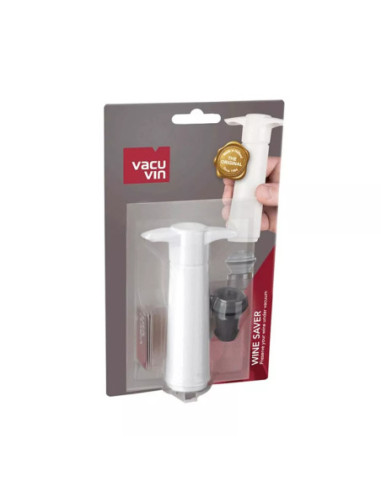 BOMBA AL VACIO VACU VIN 1 TAPON PARA CONSEVAR VINO COLOR BLANCO