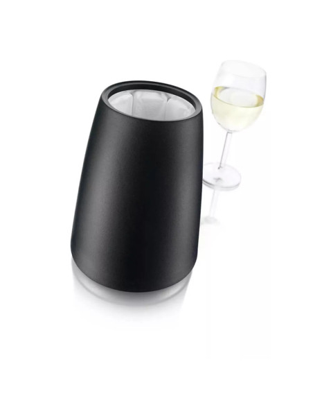 ENFRIADOR ACTIVO EN RECIPIENTE DE VINO VACU VIN PLASTICO COLOR NEGRO