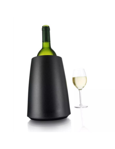 ENFRIADOR ACTIVO EN RECIPIENTE DE VINO VACU VIN PLASTICO COLOR NEGRO