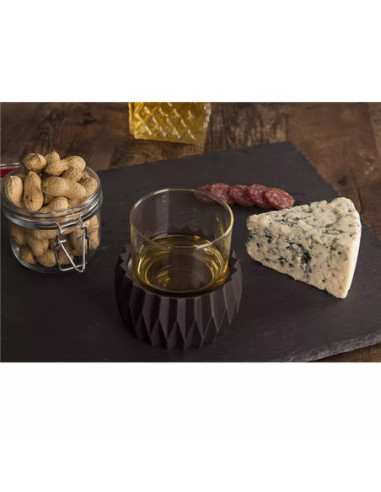 ENFRIADOR ACTIVO DE VASO DE WHISKEY VACU VIN COLOR CAFE