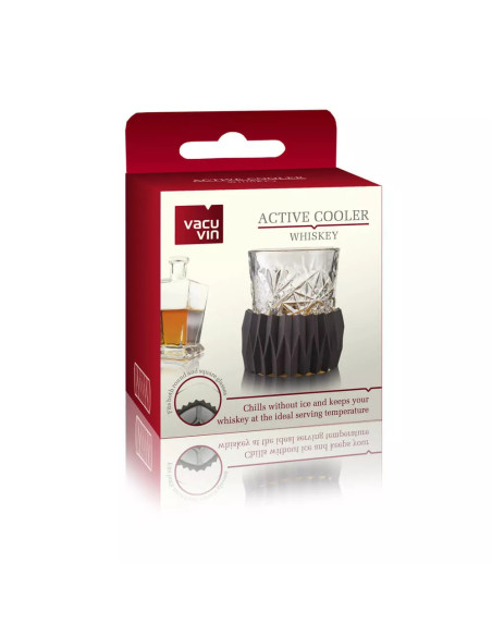 ENFRIADOR ACTIVO DE VASO DE WHISKEY VACU VIN COLOR CAFE