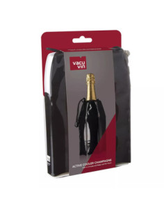 ENFRIADOR ACTIVO DE CHAMPAGNE VACU VIN COLOR NEGRO 2