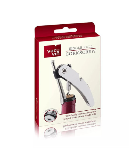 Sacacorchos de Un Movimiento Vacu Vin Polifuncional Blanco