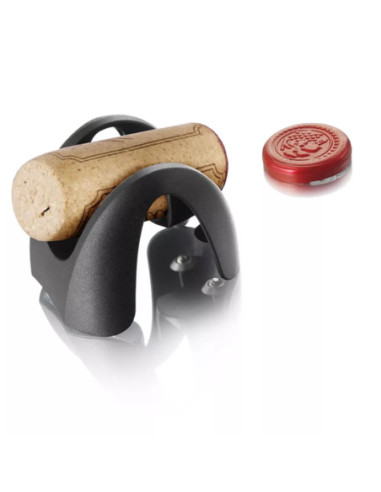 CORTA CAPSULAS VACU VIN DE 4 CUCHILLAS PARA BOTELLAS NEGRO