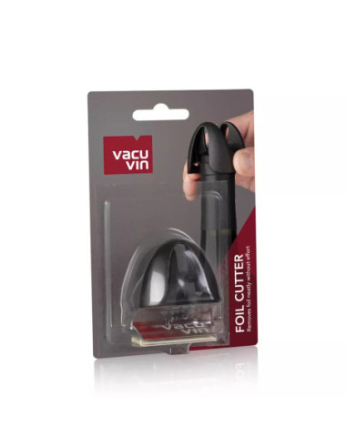 CORTA CAPSULAS VACU VIN DE 4 CUCHILLAS PARA BOTELLAS NEGRO