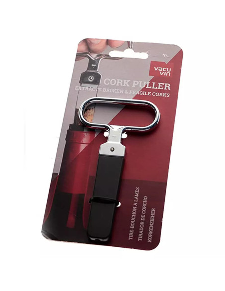 SACACORCHOS VACU VIN ACERO INOX. INCL. PLASTICO PROTECTOR
