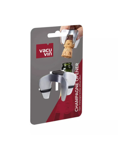 SACACORCHOS CHAMPAGNE VACU VIN DE ACERO INOX.