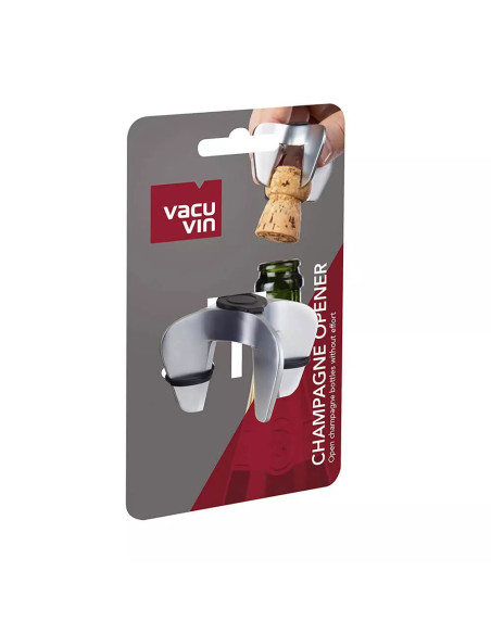 SACACORCHOS CHAMPAGNE VACU VIN DE ACERO INOX.