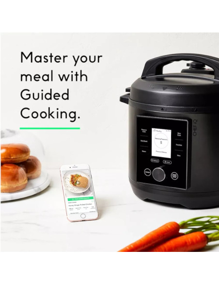 OLLA SMARTCOOKER MULTIFUNCION PRESION CHEFMAN CHEFIQ 5 67 LTS 1000 WATTS BT WIFI NEGRO