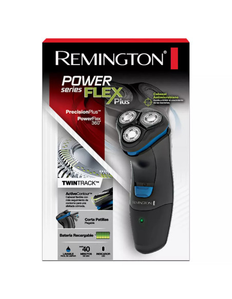 Afeitadora Recargable Remington Acero Inoxidable Cabeza Flexible 3 Cuchillas