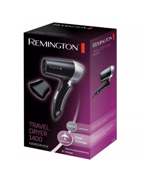 SECADOR DE CABELLO REMINGTON DE VIAJE 1400W NEGRO
