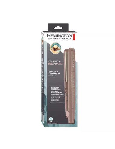 PLANCHA DE CABELLO REMINGTON PLACAS DE CERAMICA CON MACADAMIA 210 GRADOS