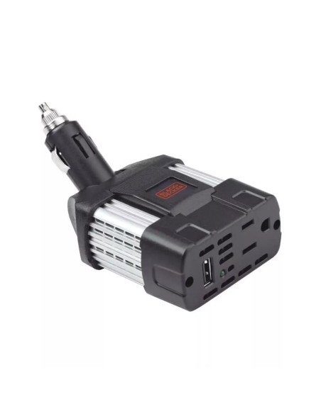 Cargador para Auto Black Decker 100 Watts Varios Aparatos Giratorio Negro