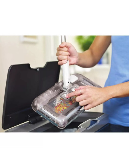 BARREDORA DE PISO BLACK DECKER INALAMBRICA COLOR BLANCA