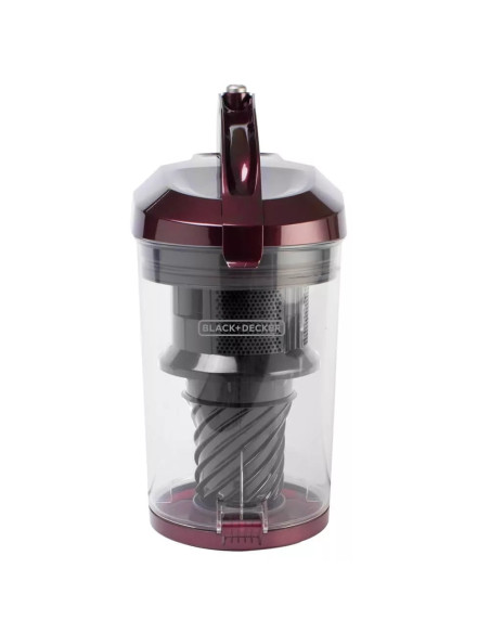 Aspiradora Black Decker 2200W 4.5Lts Colector de Polvo Hepa Filtro Color Vino