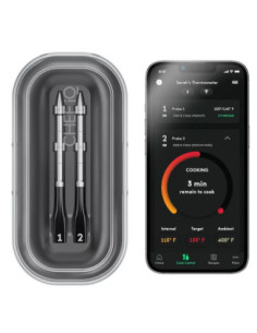 TERMOMETRO CHEF IQ INALAMBRICO 2 SONDAS SMART BT WIFI PARA PROTEINA NEGRO 2