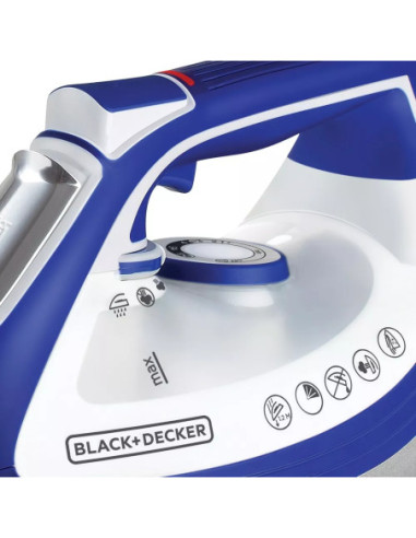 PLANCHA DE ROPA BLACK DECKER1500W IMPACT AZUL