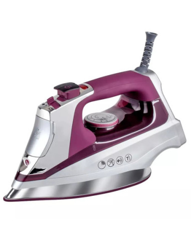 Plancha de Ropa Black Decker 1600W Titanio Violeta