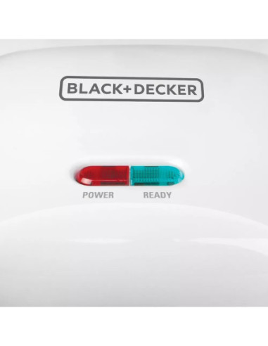 SANDWHICHERA BLACK DECKER2 PANES 700W BLANCA