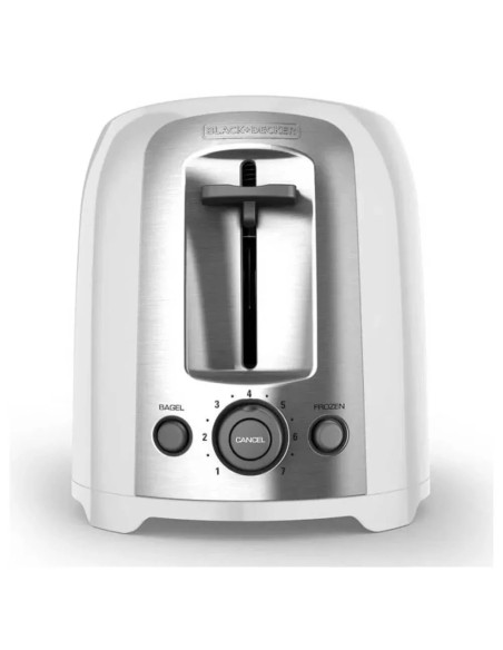 Tostadora Black Decker 2 Rebanadas 7 Niveles Blanca