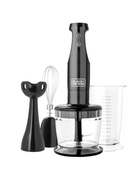BATIDORA DE INMERSION BLACK DECKER 3 EN 1- 2 VELOCIDADES 200 WATTS