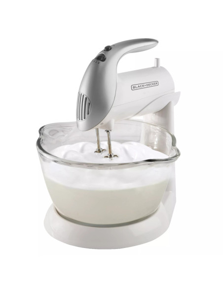 Batidora de Pedestal Black Decker 250W 5 Velocidades Tazon Blanca