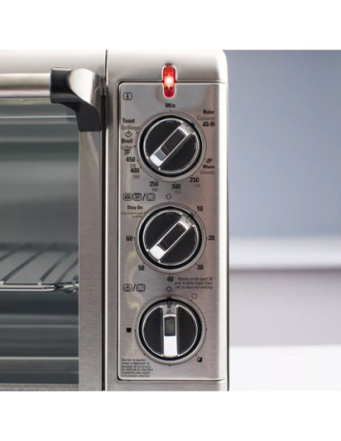 Horno Tostador Black Decker 8 Rebanadas 1500W 21 Lts Acero Inox