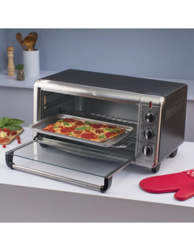 Horno Tostador Black Decker 8 Rebanadas 1500W 21 Lts Acero Inox