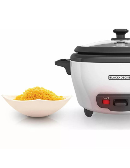OLLA ARROCERA BLACKDECKER 3 TAZAS MULTIUSOS BLANCA