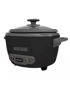 Olla Arrocera Black Decker Capacidad 7 Tzs 2 Lts Tapa Vidrio Negra 2