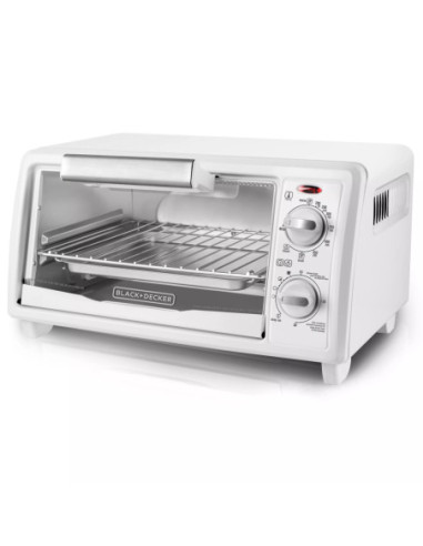 Horno Tostador Black Decker 4 Rebanadas 1150W Blanco