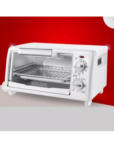 Horno Tostador Black Decker 4 Rebanadas 1150W Blanco