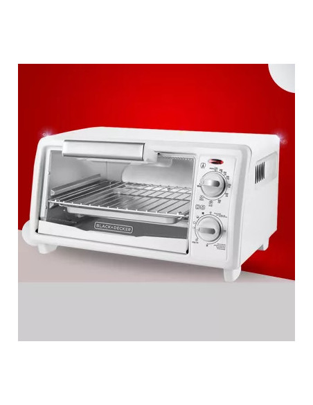 Horno Tostador Black Decker 4 Rebanadas 1150W Blanco
