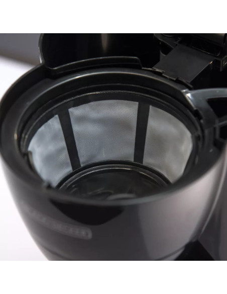 Cafetera Black Decker 12 Tazas Boton Encendido y Apagado Negra