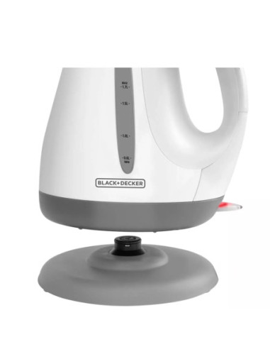 Tetera Electrica Black Decker 1500W 1 7 Lts Apagado Automatico Base Giratoria Blanca