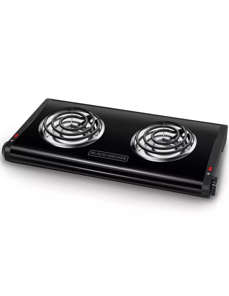 Hornilla Electrica Black Decker Dual 1500W Negro