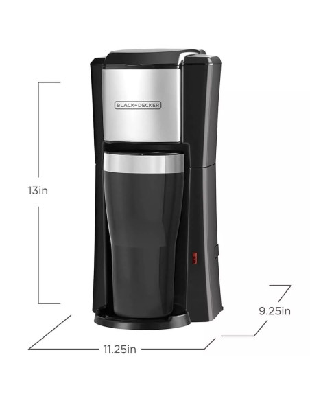 CAFETERA BLACK DECKER 1 TZS CON FILTRO Y JARRA ANTIADHERENTE