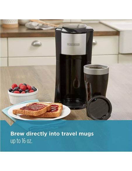 CAFETERA BLACK DECKER 1 TZS CON FILTRO Y JARRA ANTIADHERENTE