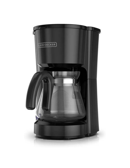 CAFETERA BLACK DECKER-5 TAZAS-FILTRO PERMANENTE-BOTON ENCENDIDO Y APAGADO-NEGRA