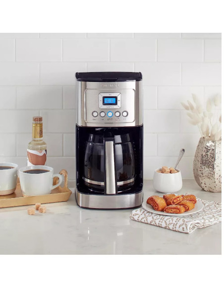 CAFETERA CUISINART PROGRAMABLE HASTA 24H ANTES JARRA 14TZ APAGADO AUTOMATICO CON FILTRO ACERO INOX