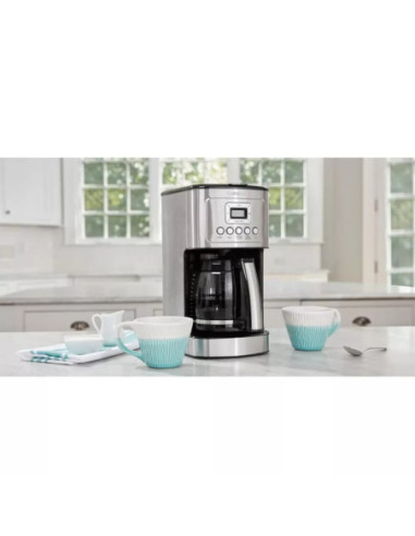 CAFETERA CUISINART PROGRAMABLE HASTA 24H ANTES JARRA 14TZ APAGADO AUTOMATICO CON FILTRO ACERO INOX